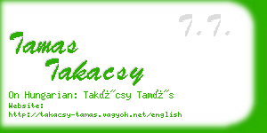 tamas takacsy business card